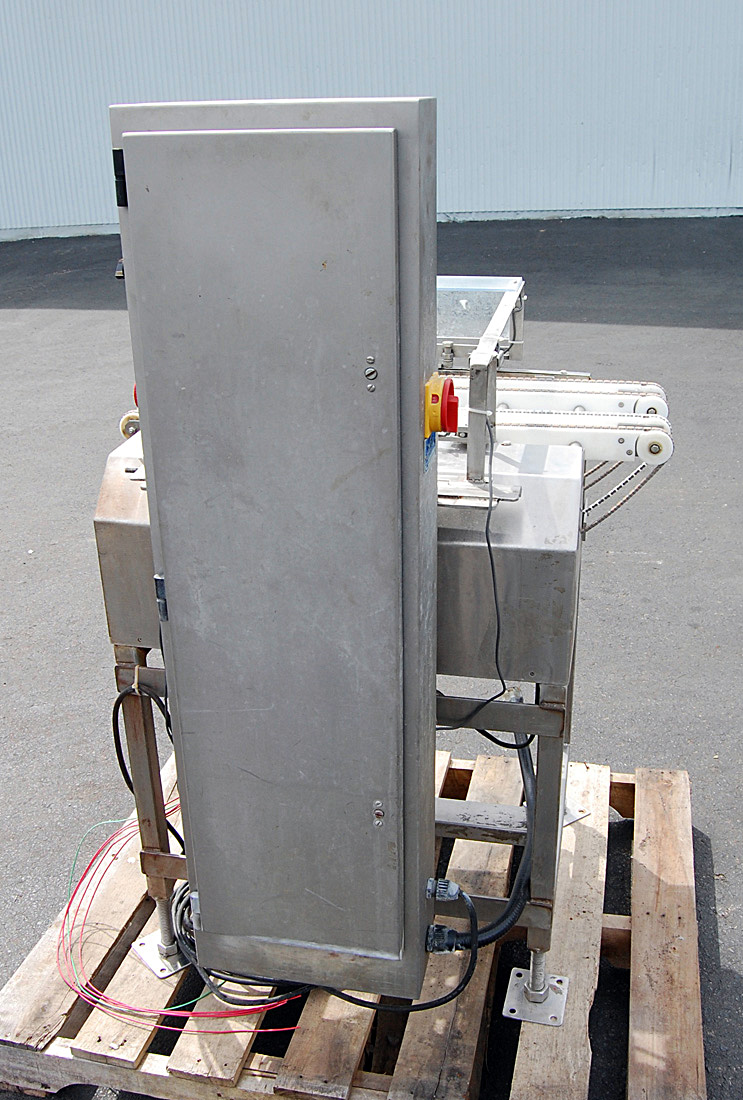 Used CHECKWEIGHER, stainless steel, twin conveyor, chain transfer, Alard item Y0864