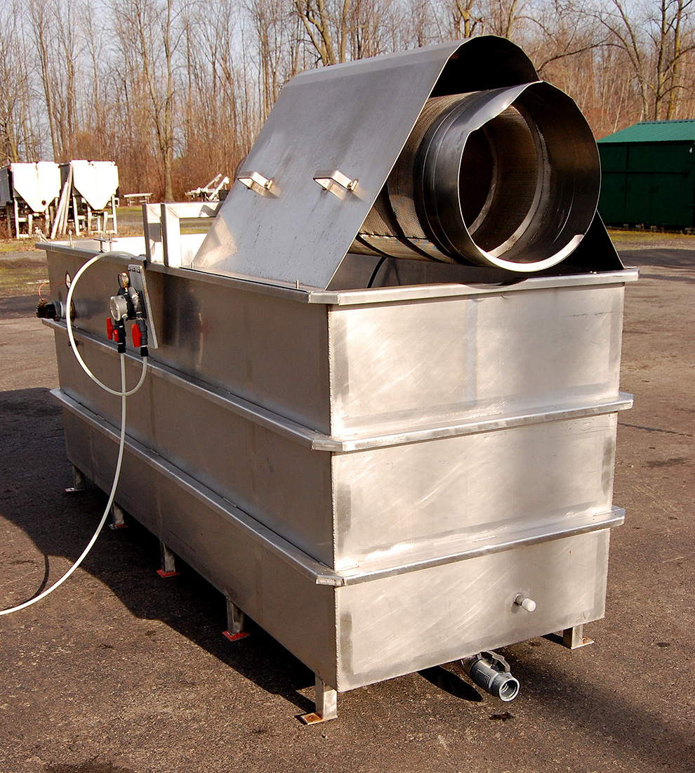 used CHILL COIL TANK with SCAVENGER REEL, stainless steel; Alard item Y1572