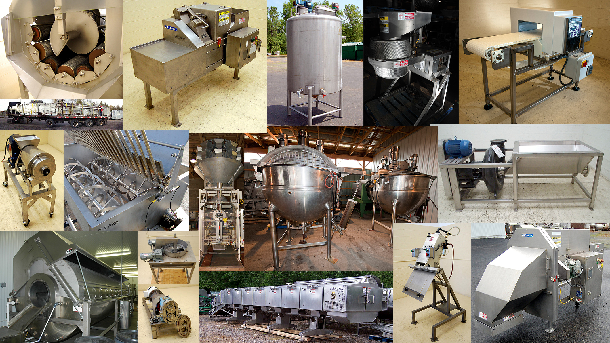 used, rebuilt, refurbished, reconditioned, and new food processing equipment, food packaging equipment