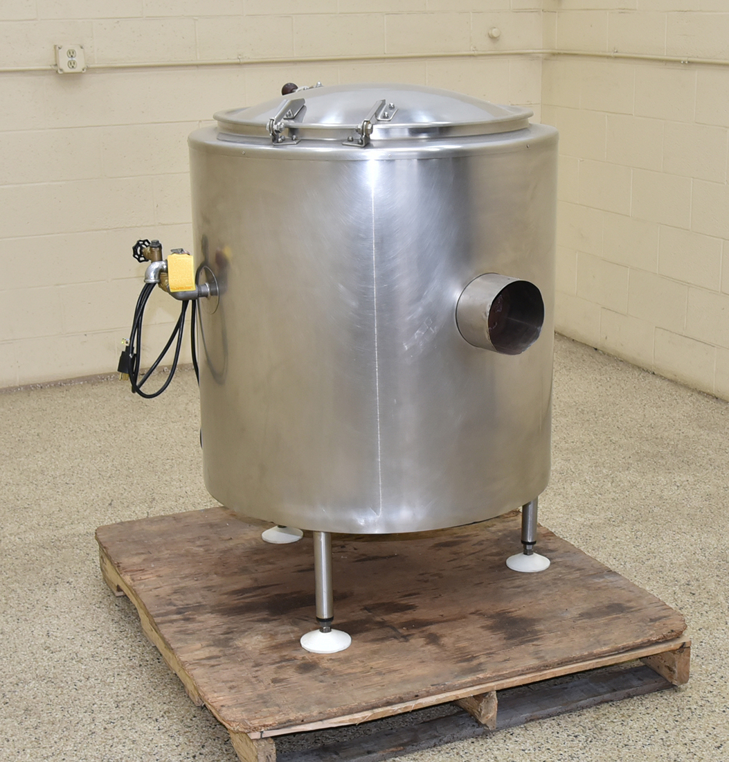 Used 40 gallon SELF-CONTAINED KETTLE, gas-fired, food grade, stainless steel, Alard Equipment Corp item Y5273